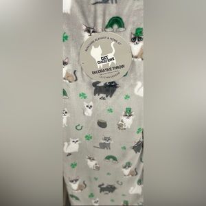 Berkshire Blanket & Home Co. Cat Creations St. Patrick's Day Decorative Throw